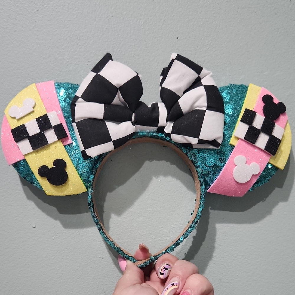 Sequin Mickey Mouse Ears Headband - image 1